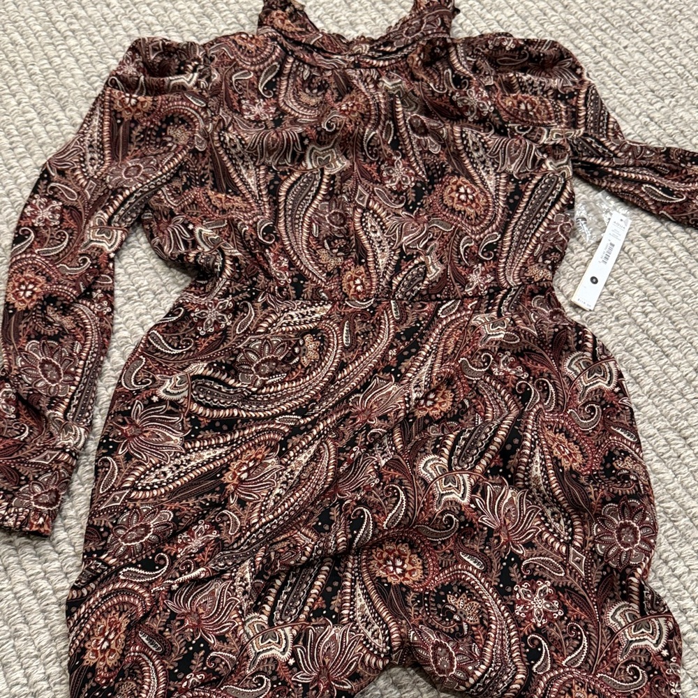 Paisley Long Sleeve Jumpsuit